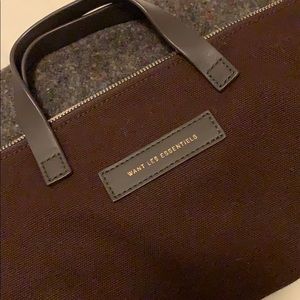 Want Les Essentiels Wool and Canvas Tote